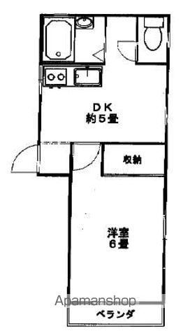 第5プティメゾン(1DK/2階)の間取り写真