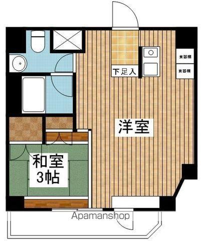 新潟芙蓉コモンズ(ワンルーム/7階)の間取り写真