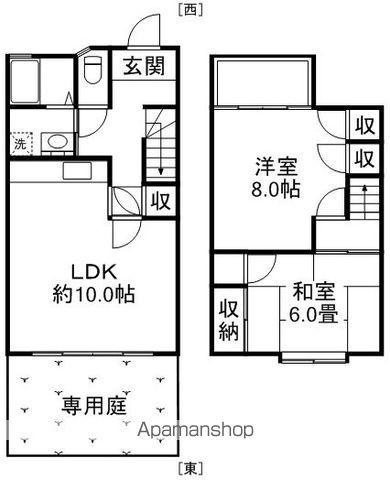 ハイツ舞台(2LDK)の間取り写真