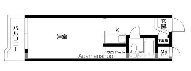 日神パレス田無第2(1K/1階)の間取り写真