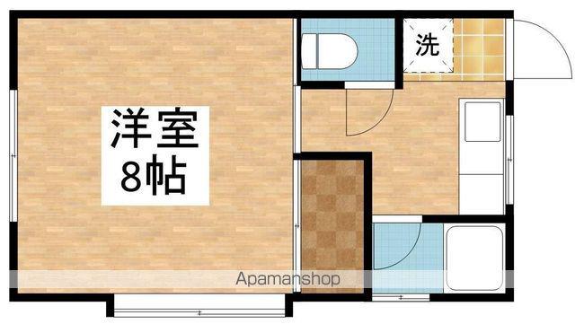 来夢ハイツ(1K/2階)の間取り写真