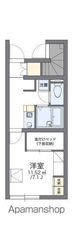 レオパレスシャルマンST(1K/1階)の間取り写真