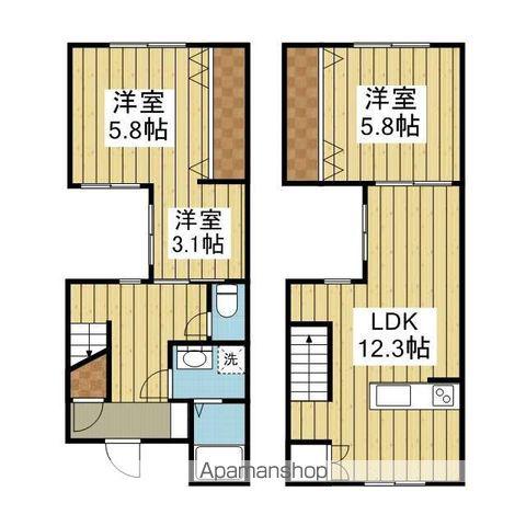 エコパティオ正円寺(3LDK/2階)の間取り写真
