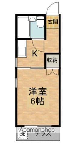 マンションカツマタ(1K/1階)の間取り写真