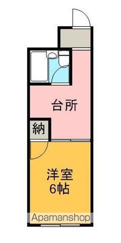 アーバンコート西町(1DK/3階)の間取り写真