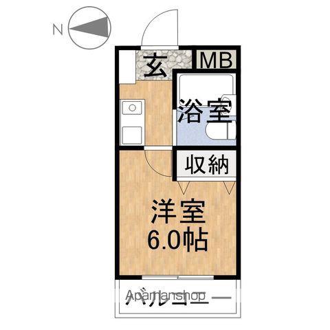 シティガーデン照手(1K/7階)の間取り写真