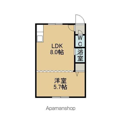 シティハイム(1LDK/3階)の間取り写真