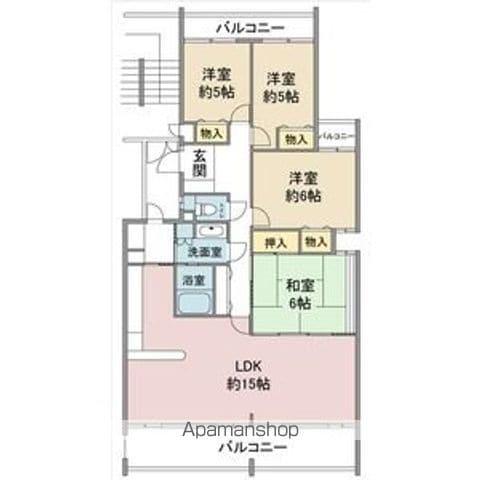 ヴァンヴェール平和が丘(4LDK/3階)の間取り写真