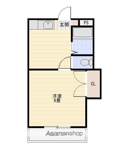 カレッジハイツひまわり(1DK/3階)の間取り写真