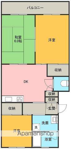 リバーサイドマンションⅡ(3DK/3階)の間取り写真