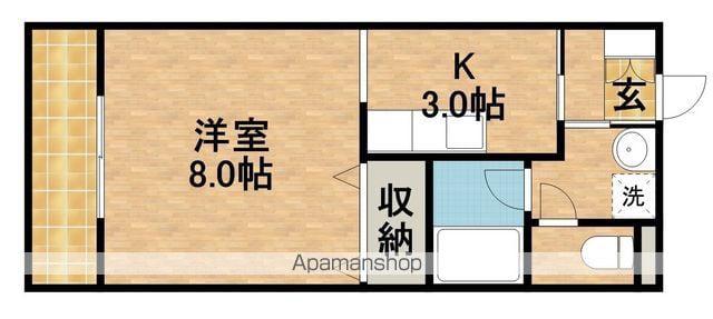 オリオンアパートメント(1K/2階)の間取り写真