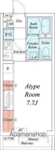 リブリ・クリックⅠ(1K/3階)の間取り写真