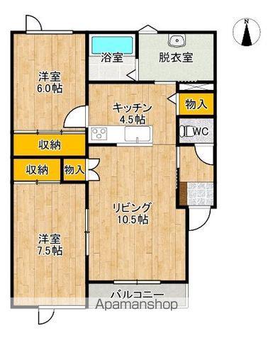 TOWNエース5(2LDK/3階)の間取り写真