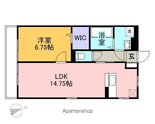 メゾンベール(1LDK/2階)の間取り写真
