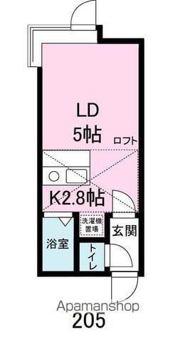 サンテラス文京台 壱番館(ワンルーム/3階)の間取り写真