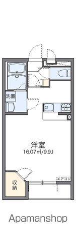 レオネクストツインクルしだみA(1K/2階)の間取り写真