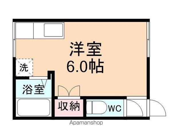 五福G-2(ワンルーム/1階)の間取り写真