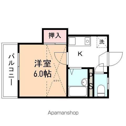 アリビオ駅南(1K/2階)の間取り写真