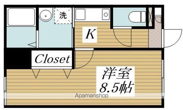 カーザレフィナーダⅡ(1K/2階)の間取り写真