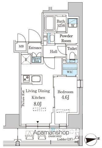 パークアクシス神田レジデンス(1LDK/7階)の間取り写真