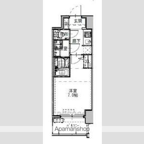 S-RESIDENCEドーム前千代崎(1K/4階)の間取り写真