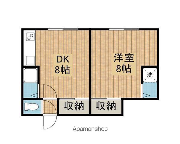 ラピュタ文京台(1DK/1階)の間取り写真