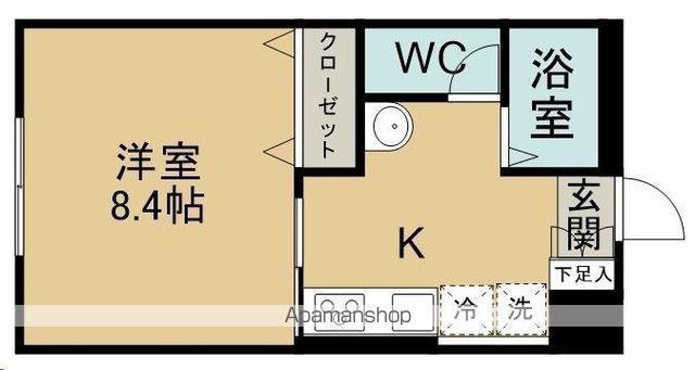 スエヒロ館(1K/1階)の間取り写真