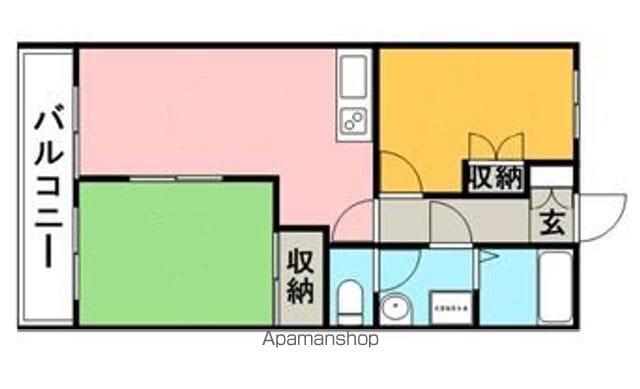 グローリアスハイム銀杏(2LDK/3階)の間取り写真