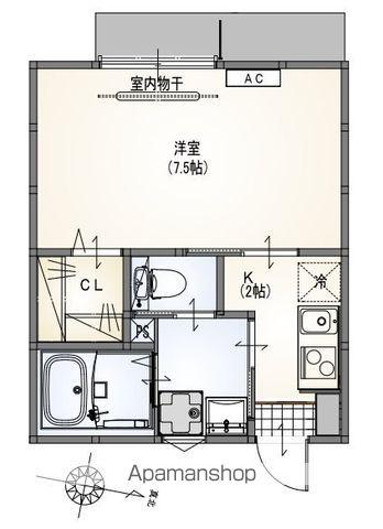 サニーパレス(1K/1階)の間取り写真