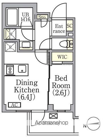 イプセ中野三丁目(1DK/3階)の間取り写真