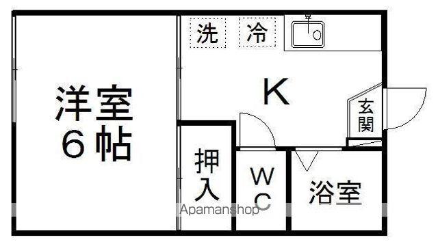 コーポ池田(1K/1階)の間取り写真