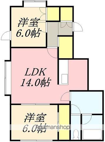 Y2Kプラス2(2LDK/1階)の間取り写真