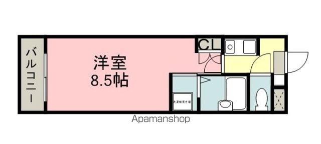 フレンズ神領(1K/1階)の間取り写真