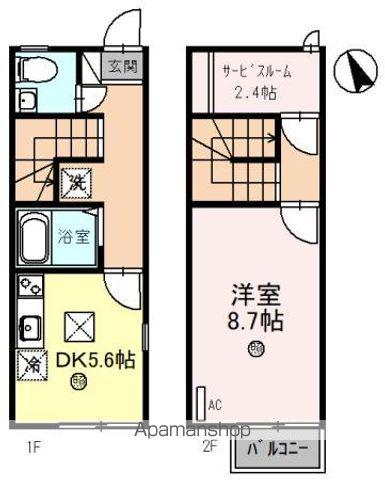 トリパーノ伊藤(1DK)の間取り写真