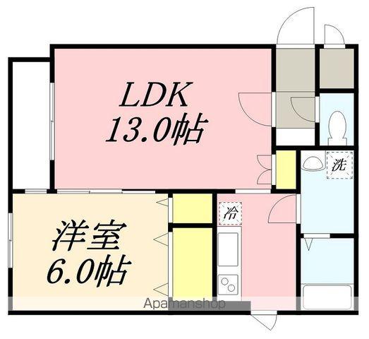LIBEA MATOBA(1LDK/1階)の間取り写真