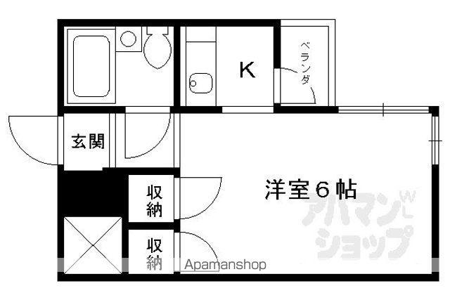 二条グランドハイツ(1K/2階)の間取り写真