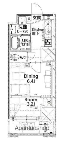 フロンティアレジデンス板橋(1DK/9階)の間取り写真