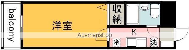 メゾンモンフレール(1K/2階)の間取り写真