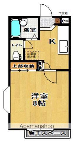 パレスハウスⅡ(1K/1階)の間取り写真