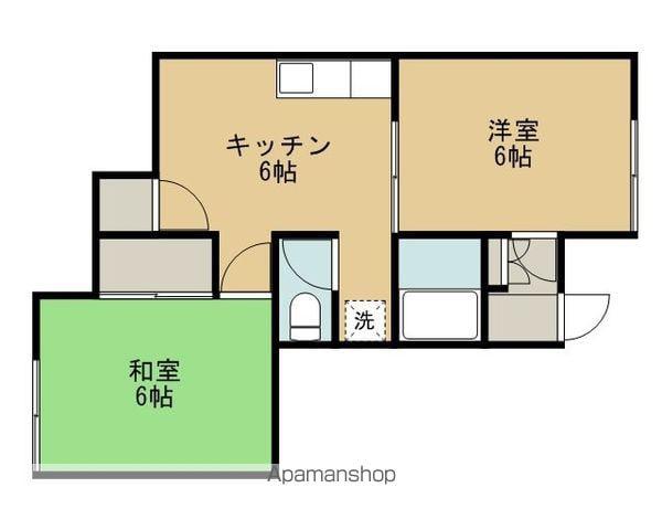 サンシャイン池田(2DK/2階)の間取り写真
