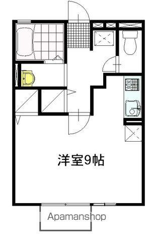 コーポカメリア(ワンルーム/2階)の間取り写真