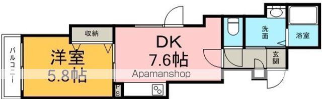 グリーンパークA(1LDK/1階)の間取り写真