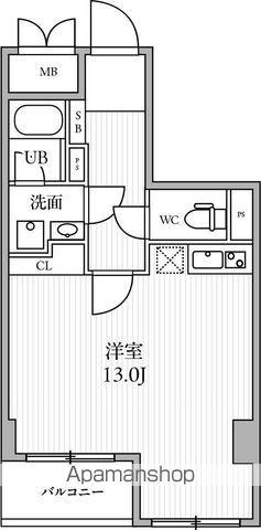 THE PALMS三鷹Ⅰ(ワンルーム/3階)の間取り写真