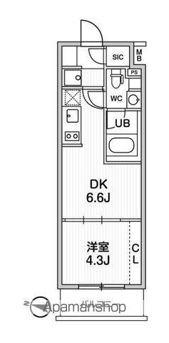 WEAVE PLACE HIGASHIKOENJI(1DK/1階)の間取り写真