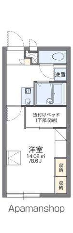 レオパレスいちふじ(1K/1階)の間取り写真