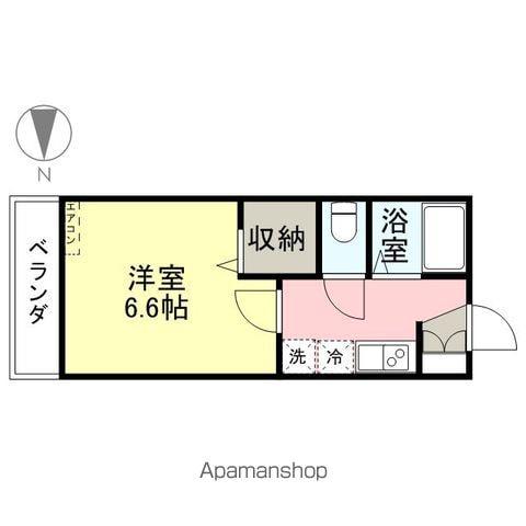 アネックス木田Ⅰ(1K/2階)の間取り写真