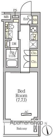 ARKMARK南品川(1K/2階)の間取り写真