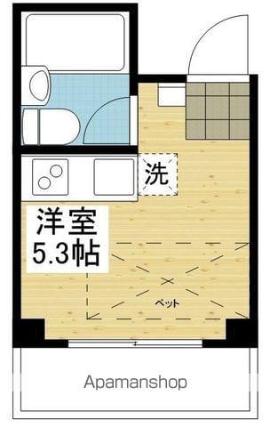 アルト高砂(ワンルーム/2階)の間取り写真