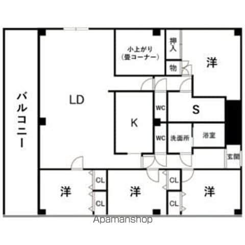 プリミエール長谷川(4SLDK/1階)の間取り写真
