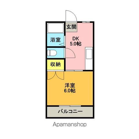 メゾン広田(1DK/1階)の間取り写真